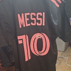 Black and Pink Men's Soccer Jersey